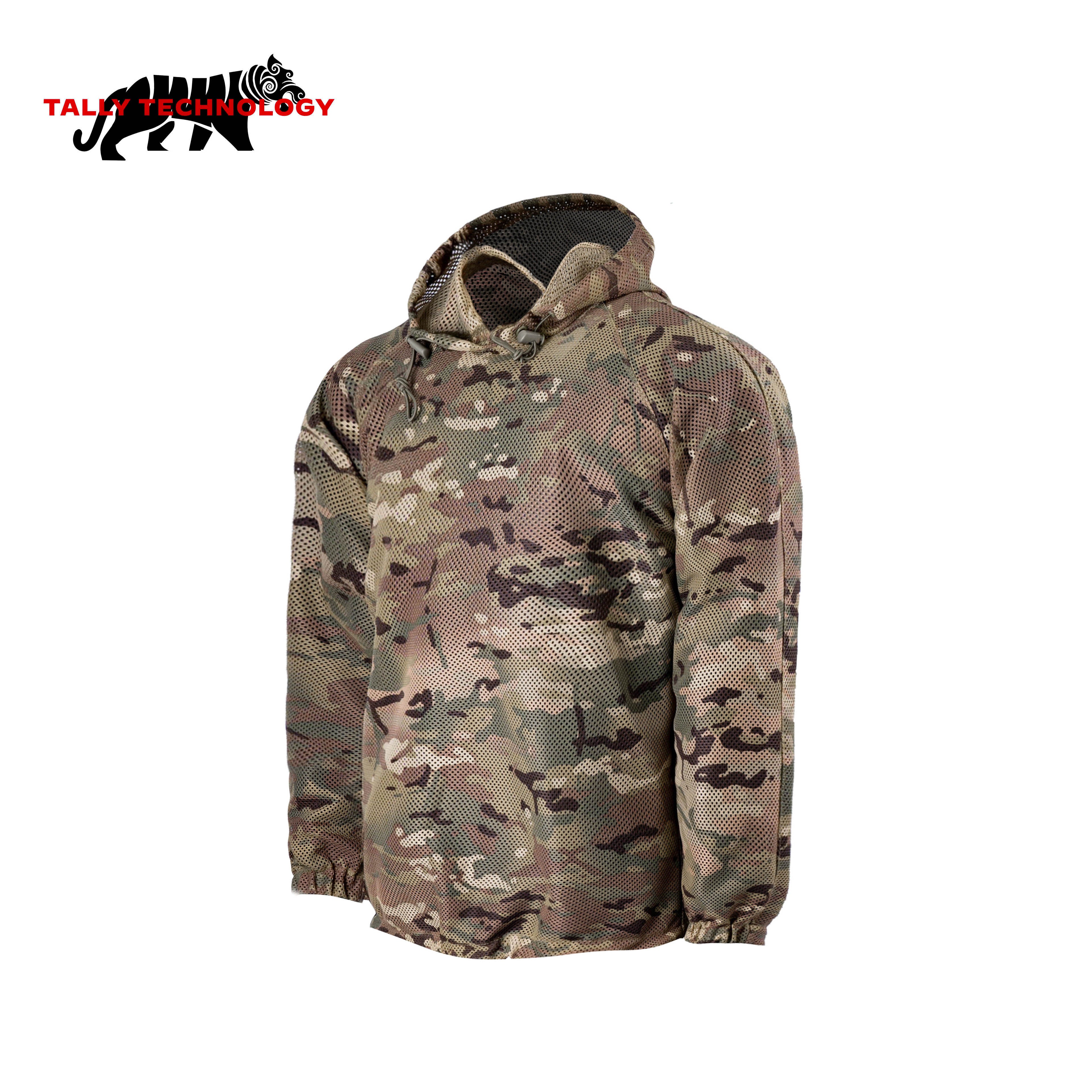 Hufu TTG301 Double-Sided Tactical Ghillie Concealment Hoodie | Multi-Use Camo Field Jacket for Outdoor Observation & Angling