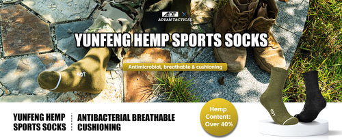 Yunfeng Functional Hemp Tactical Socks | Wholesale & Custom Available