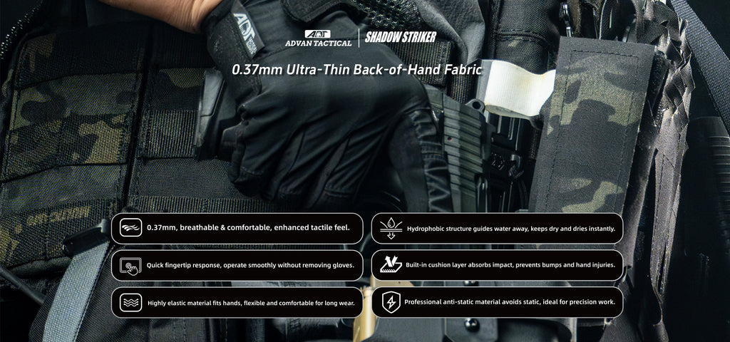 SHADOW STRIKER  0.37mm Ultra Thin Tactical Gloves | ADVAN TACTICAL