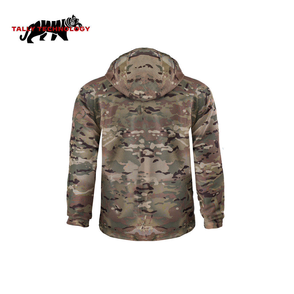 Hufu TTG301 Double-Sided Tactical Ghillie Concealment Hoodie | Multi-Use Camo Field Jacket for Outdoor Observation & Angling