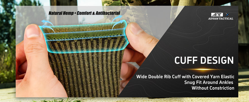 Yunfeng Functional Hemp Tactical Socks | Wholesale & Custom Available