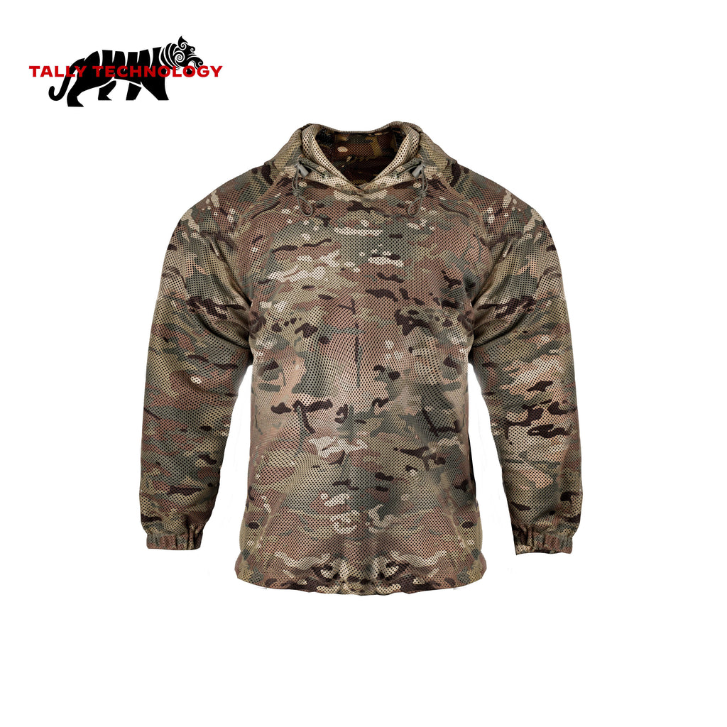 Hufu TTG301 Double-Sided Tactical Ghillie Concealment Hoodie | Multi-Use Camo Field Jacket for Outdoor Observation & Angling