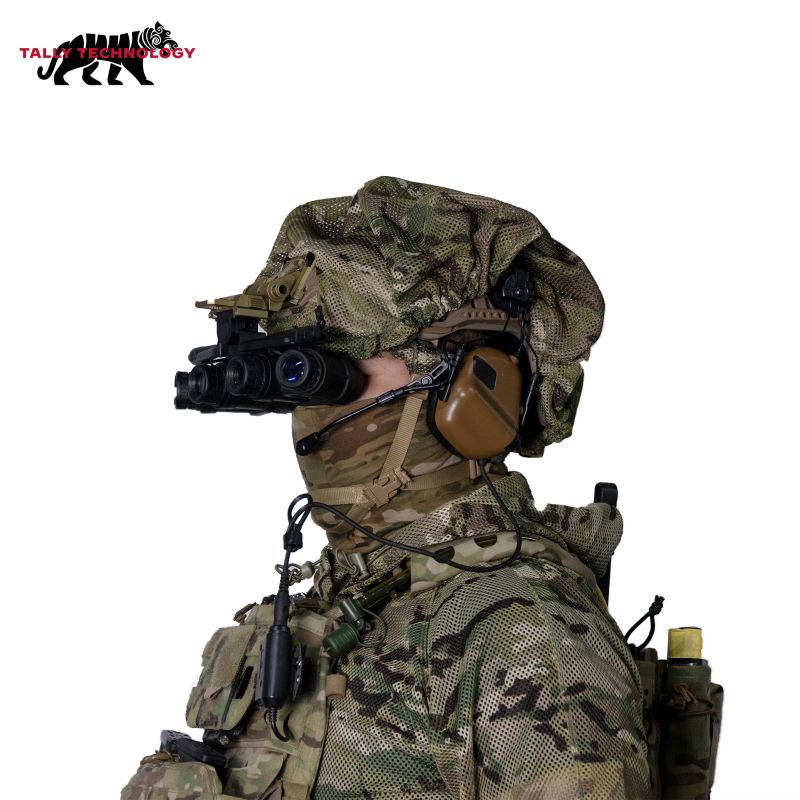 Hufu TTG301 Upgraded Israeli Low Visibility Helmet Cover | IR Blocking Camo Tactical Helmet Camouflage Cover